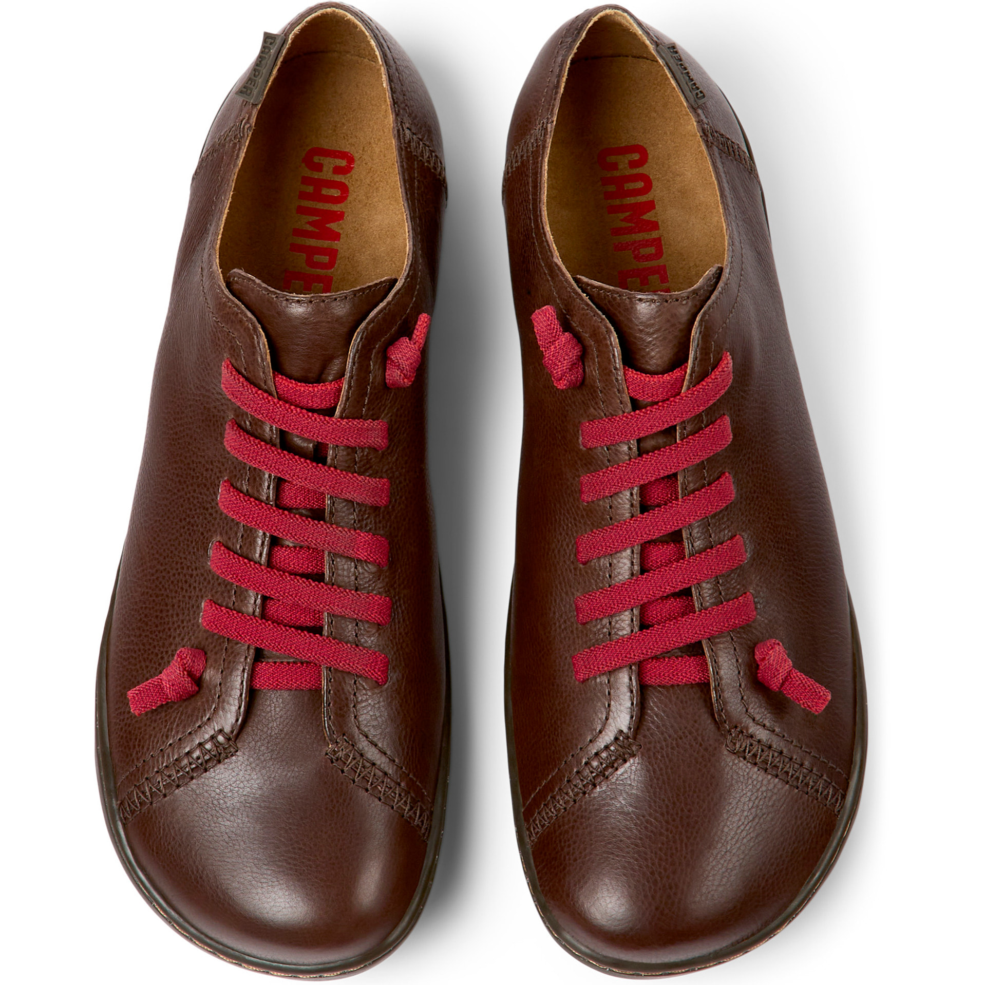 Zapatillas - CAMPER Peu Cami - Marron - Cuero liso