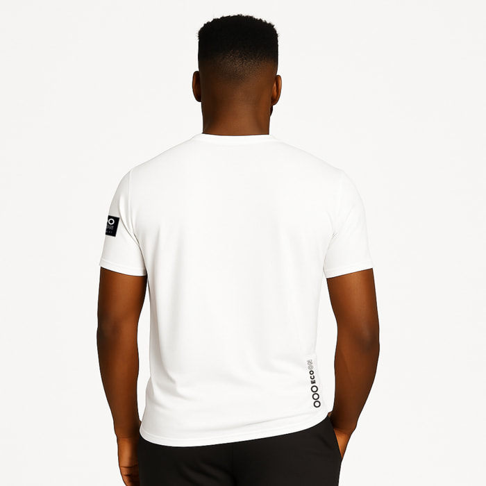 T-shirt ECOON modello La Campetoise in bianco