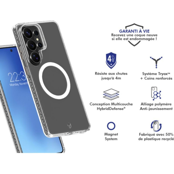 Coque FORCE CASE Air Xtrem MagSafe S26 Ultra recyclé tran