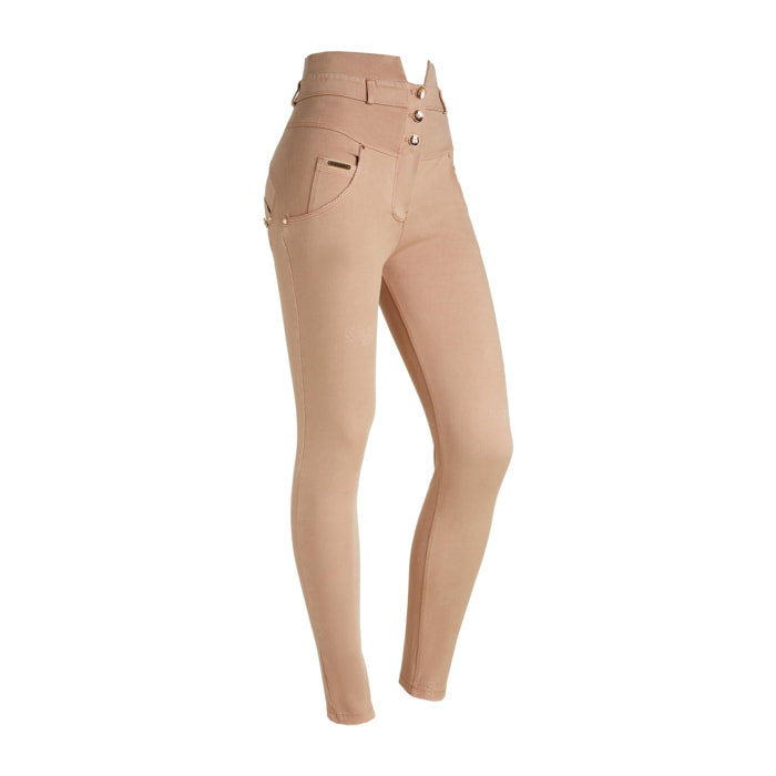 Pantaloni WR.UP® in tessuto navetta con vita stile bustier