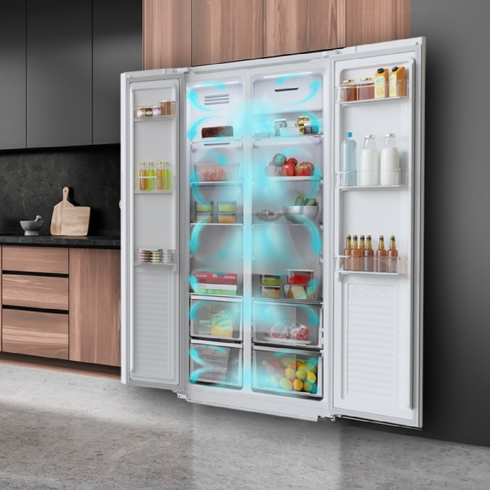 Cecotec Frigorífico americano Bolero CoolMarket SBS 430 Inox E