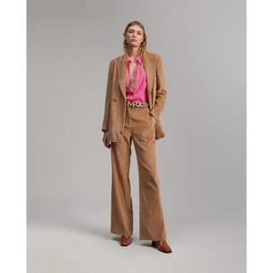 Camicia semitrasparente con tasche