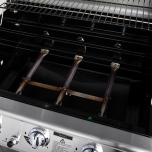 Barbecue au gaz BALTIMORE - 3 brûleurs 10,5kW + réchaud
