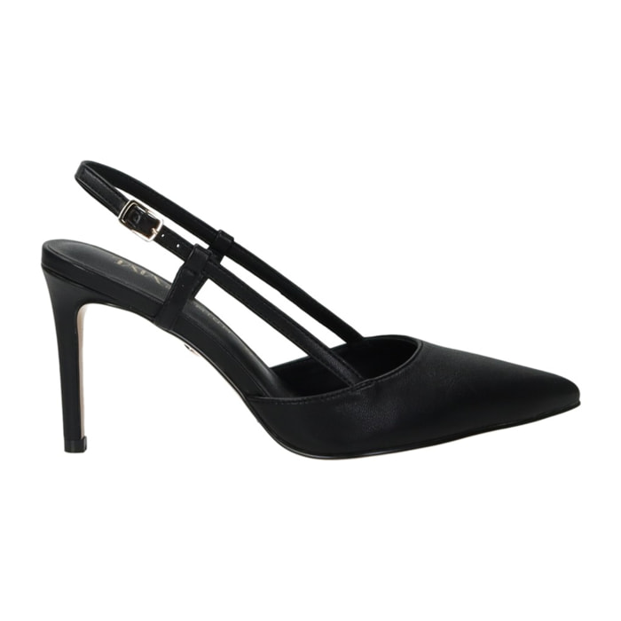Décolleté sling back Donna Tata Italia Nero
