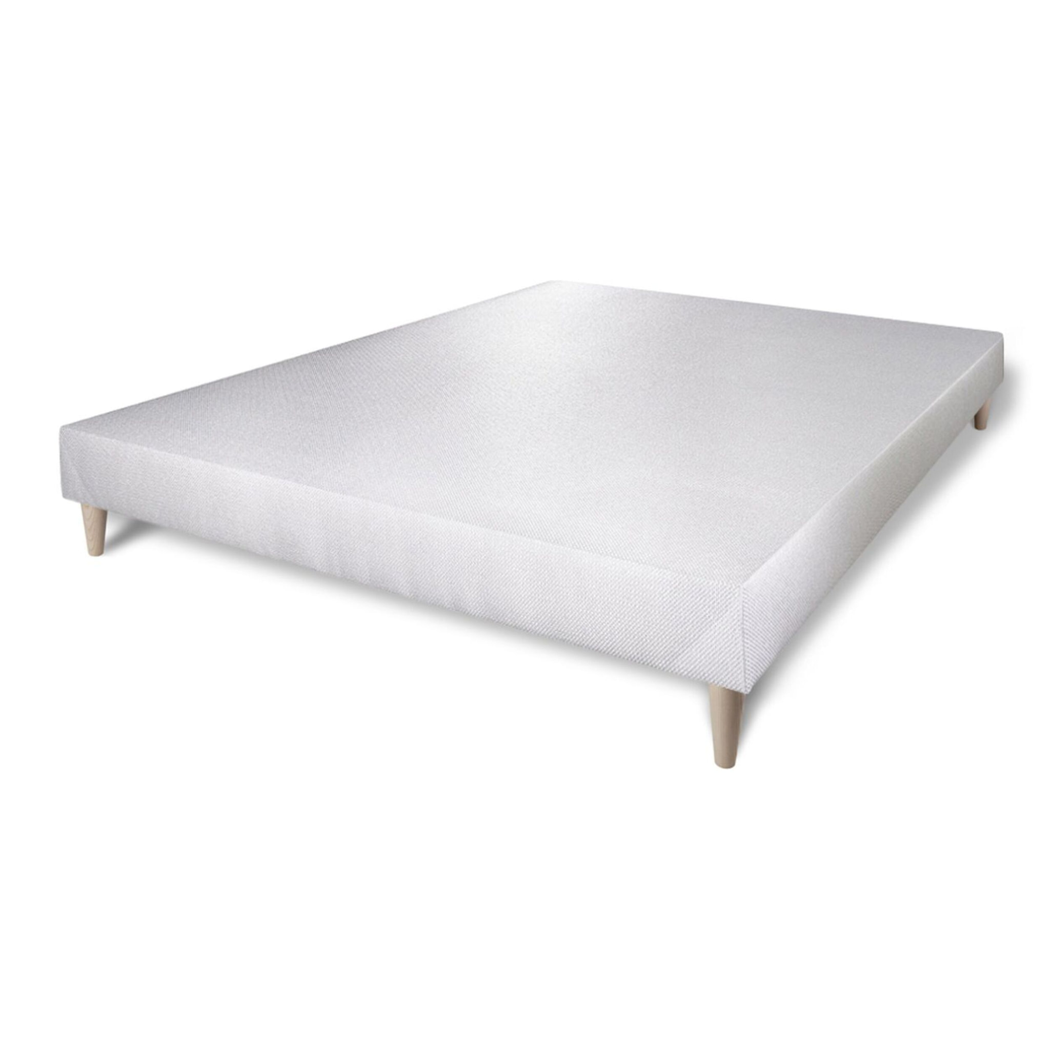 Ensemble - Matelas Ressorts ensachés et mémoire de forme 22cm d'épaisseur - 3 zones de confort - Confort ferme - Sommier tapissier monobloc - 2 places