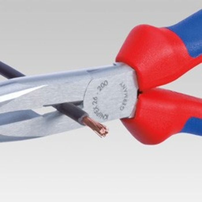 Pince demi-ronde avec tranchant - KNIPEX - 200 mm - 26 12 200