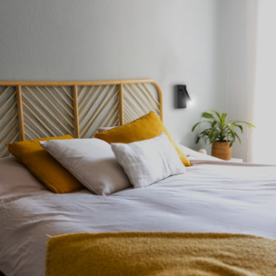 FORLIGHT Colo - Luz de Lectura para Dormitorio LED Luz Cálida 3000K con Interruptor. Aplique de Pared Cabecero de Cama Negro