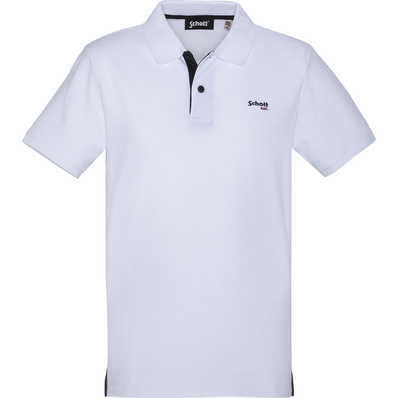 POLO SCHOTT WHITE/NAVY