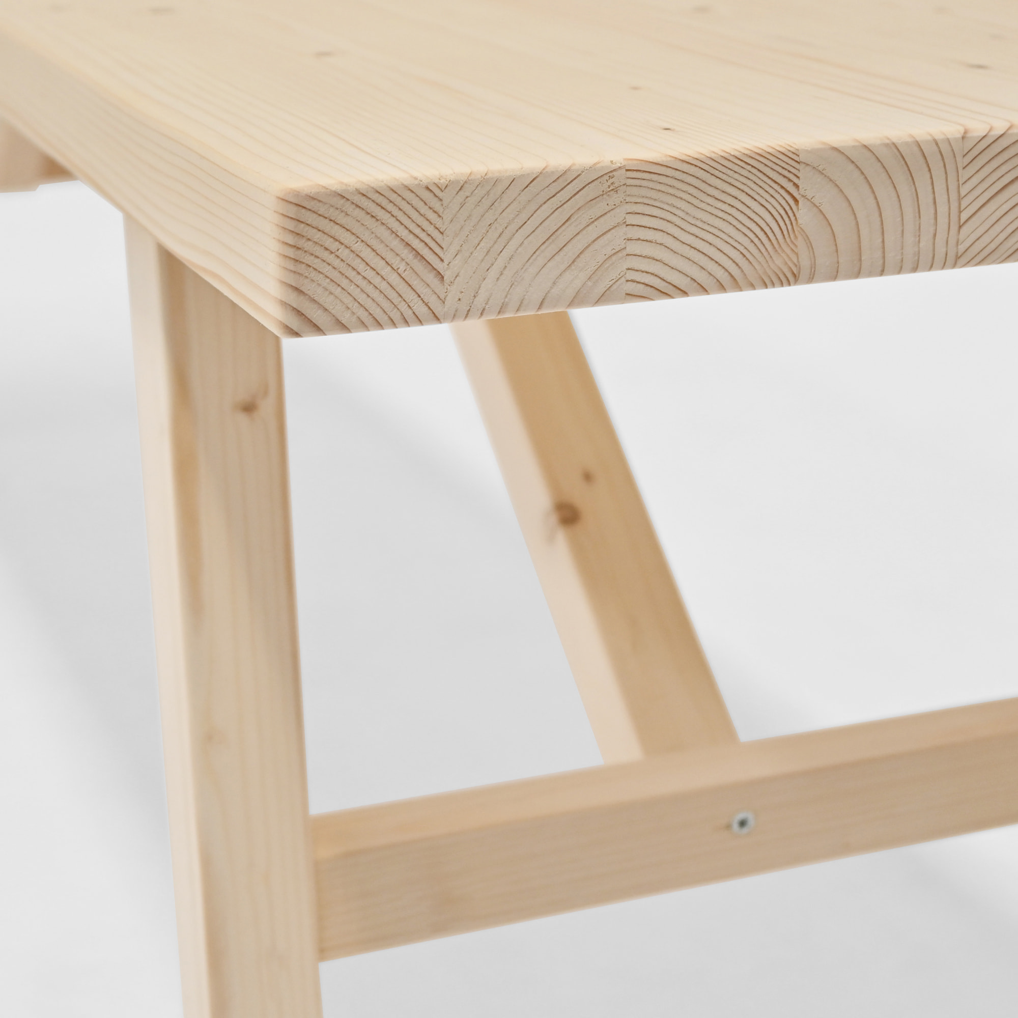 Banc en bois massif ton naturel en différentes tailles