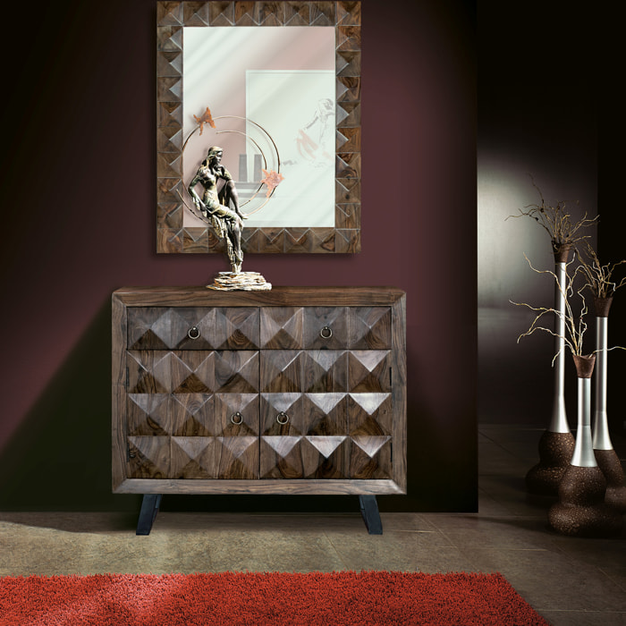 Cómoda - madera de palisandro - 87x100x40cm