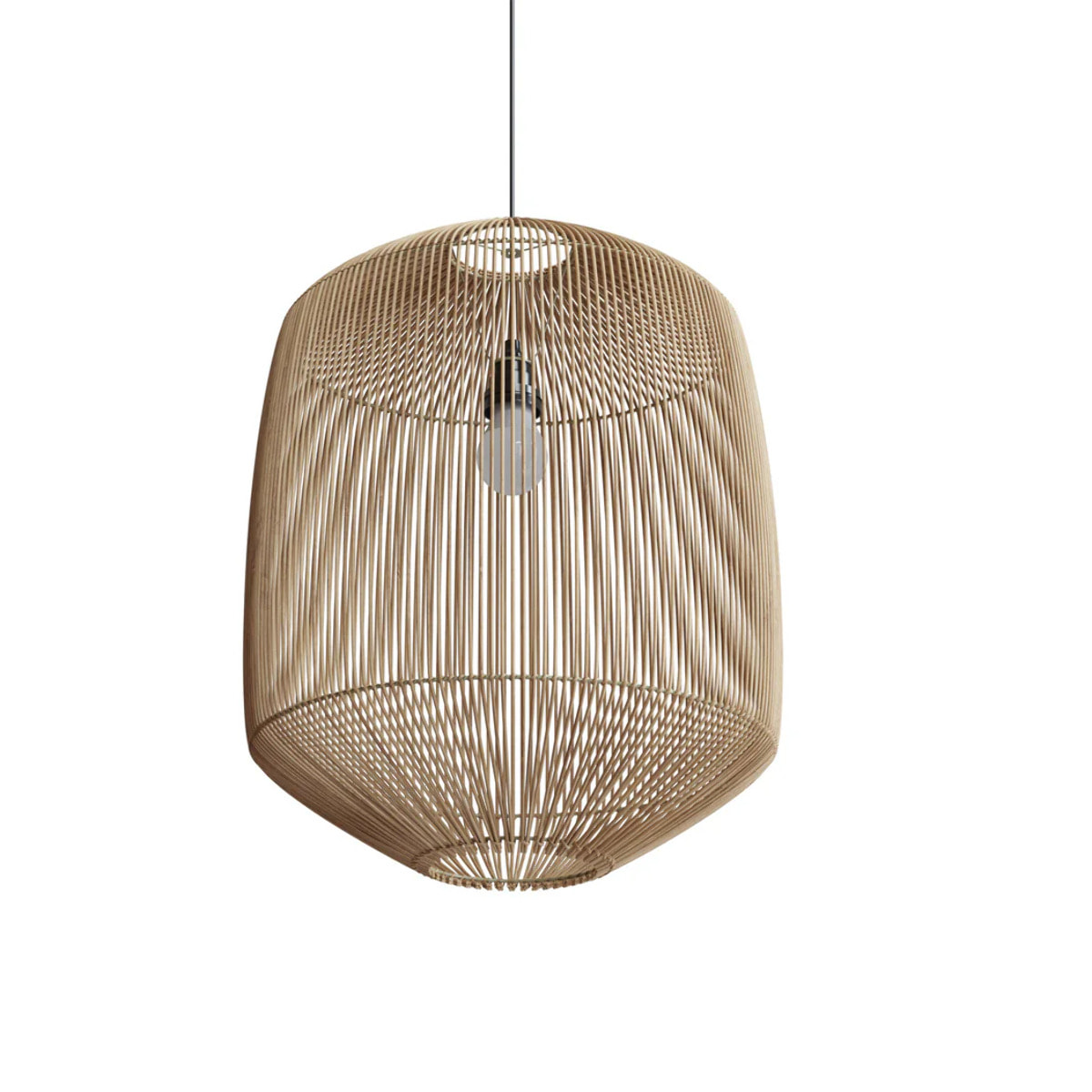 Abat-jour naturel pour suspension en rotin D40 cm - Hajar