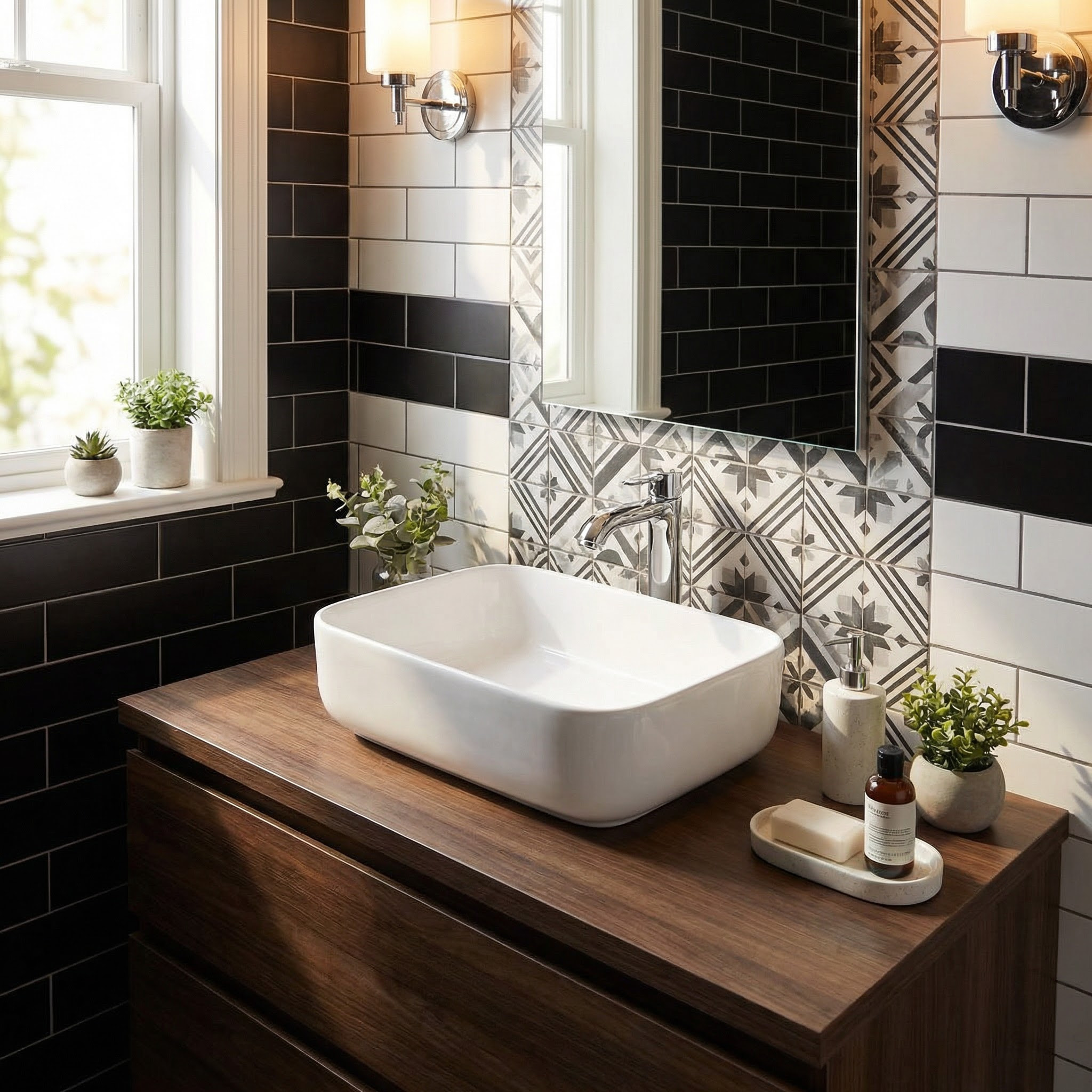 Vasque à poser Infinitio 50 x 39 x 13 cm, sans trop-plein, Blanc brillant (SATINF5039)