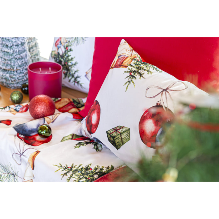 FUNDA DE COJIN DE TERCIOPELO DE NAVIDAD PRESENTS 45x45 cm