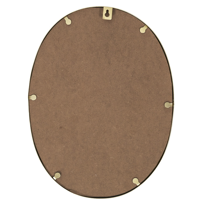 MIROIR DECO CONTOUR DECO DORE OVALE
