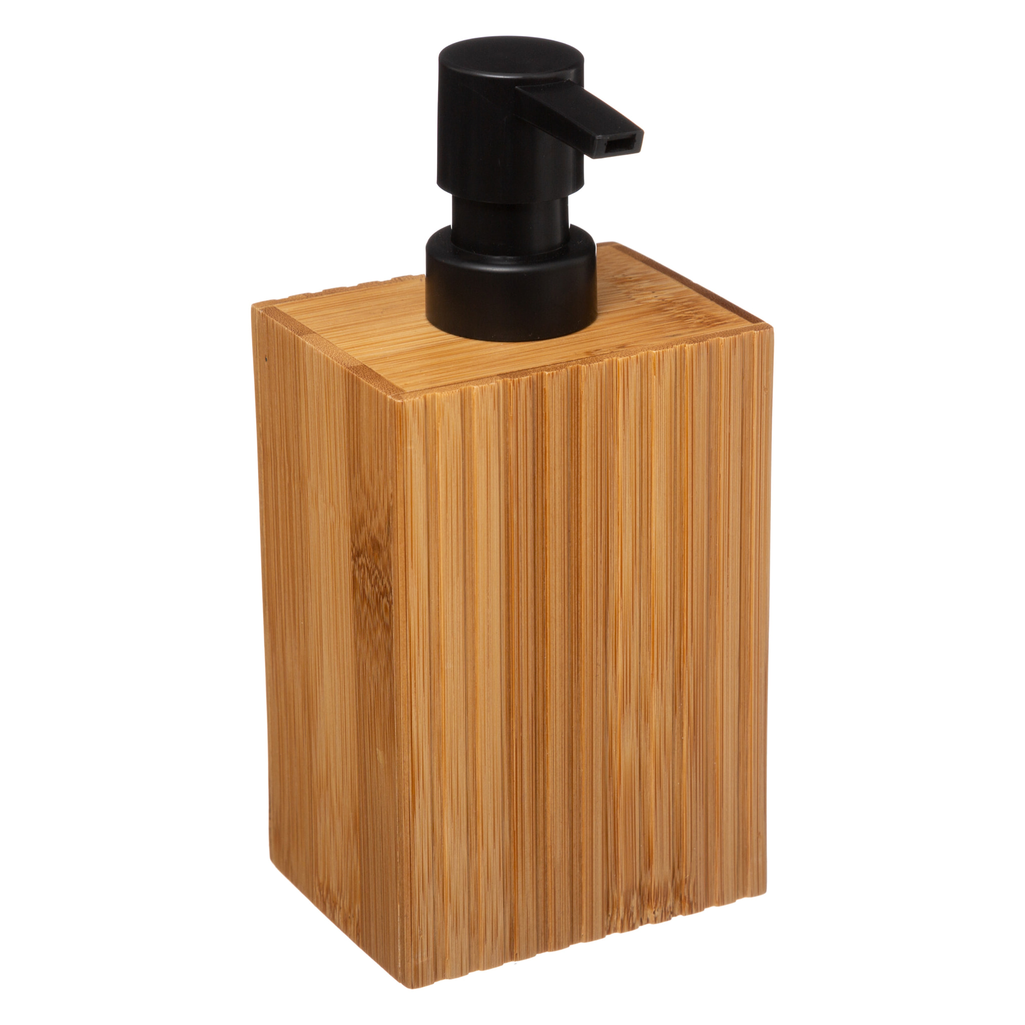 Dispensador de jabón bambú tierra