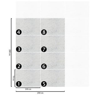 Carta da Parati Mattoni Bianchi