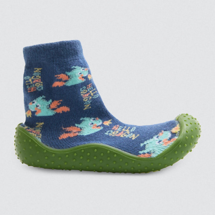 Ciabatte con stampa di drago