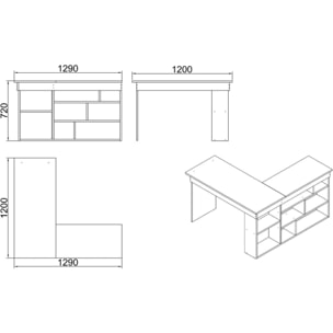 Bureau d'angle - ELYRA