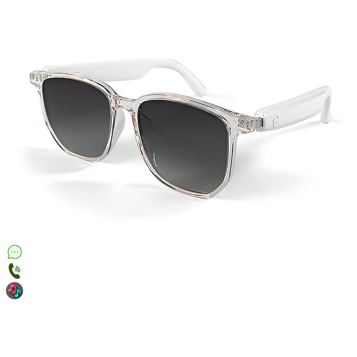 Gafas inteligentes GS03, llamada bluetooth, asistente de voz, control remoto de la cámara.