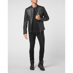 PHILIPP PLEIN Leather Biker