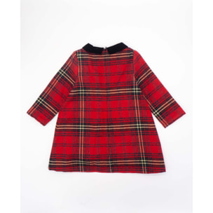 Vestido a cuadros con bolsillos