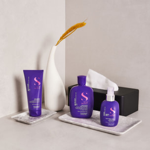 ALFAPARF MILANO Kit Semi Di Lino Anti-Yellow Low Shampoo 250ml + Conditioner 200ml + Low Spray 125ml