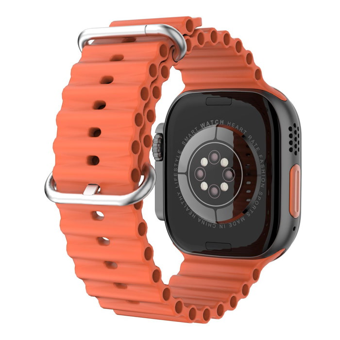 Cinturino Sea Band in silicone, compatibile con Apple Watch 42/44/45/49mm.