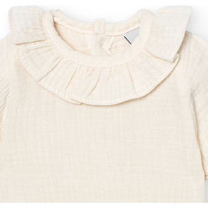 Body bebé manga corta cuello bambula