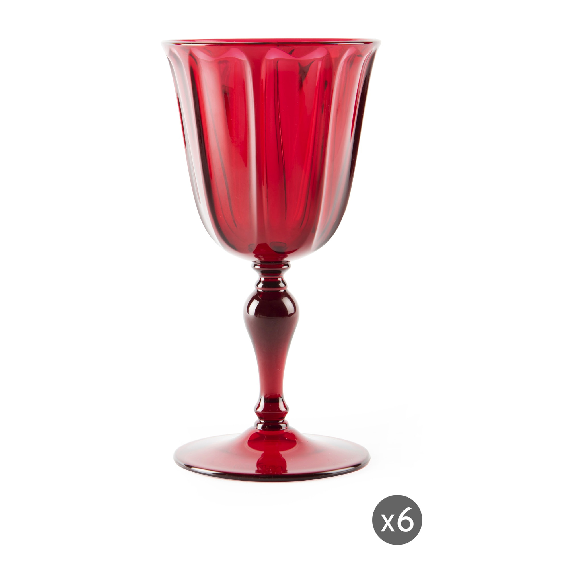 Set 6 Calici Excelsa – Country, Plastica Rosso 25 cl