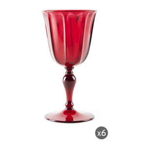 Set 6 Calici Excelsa – Country, Plastica Rosso 25 cl