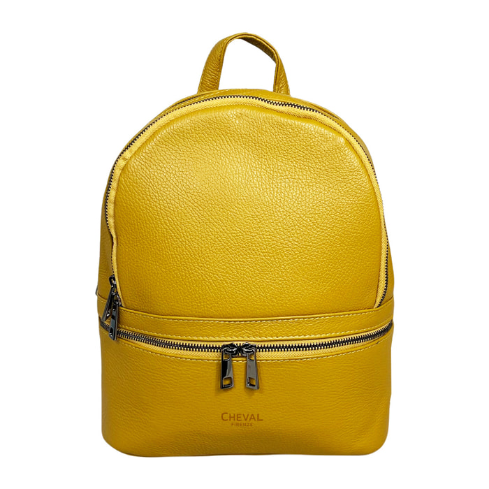 Mochila Cheval Firenze Pollux Amarillo Mostaza