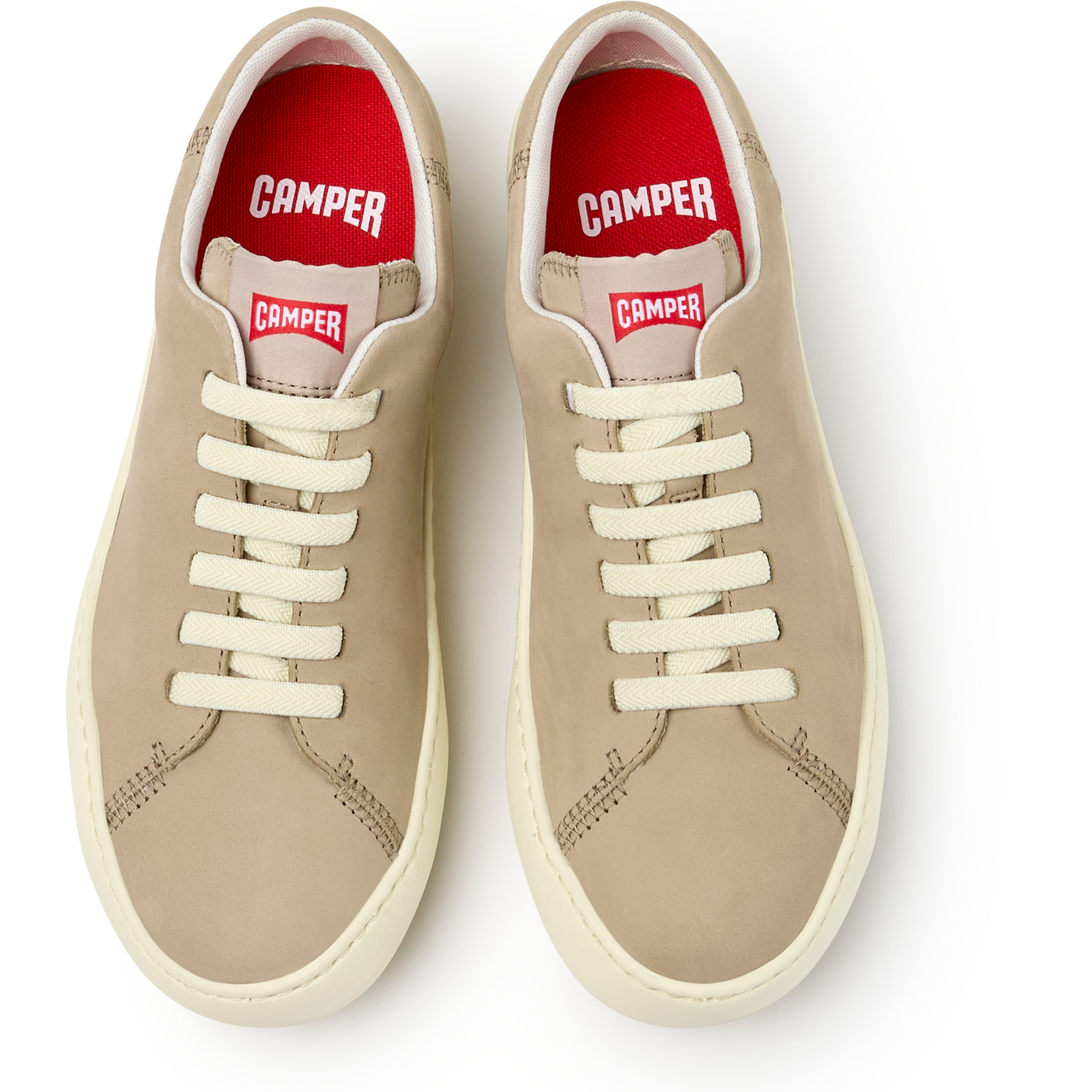 Zapatillas - CAMPER Peu Touring - Beige - Piel nobuk