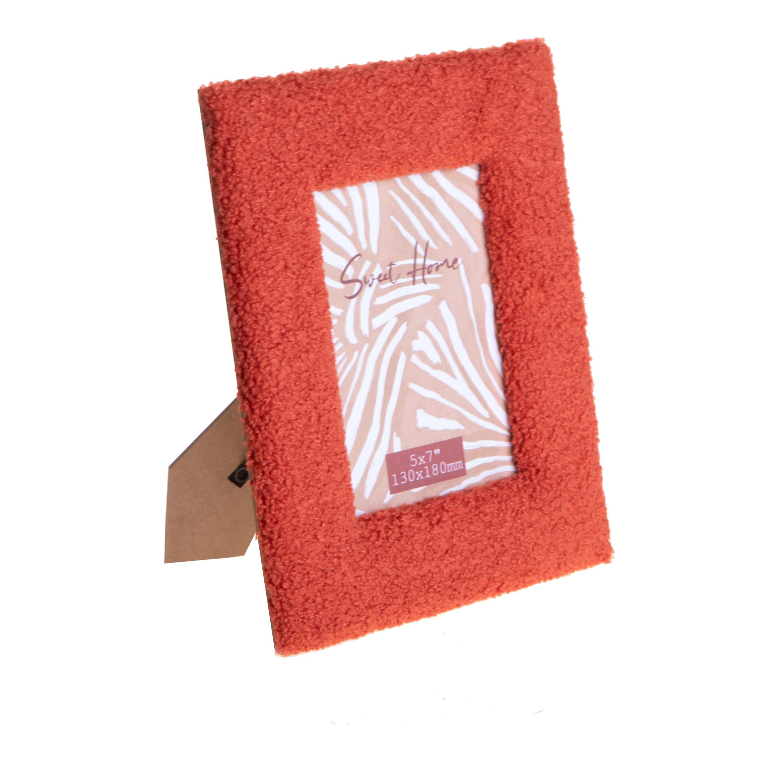 Porta foto tessuto teddy - 13xH18x2cm - Pezzi 3 - Bianchi Dino SpA