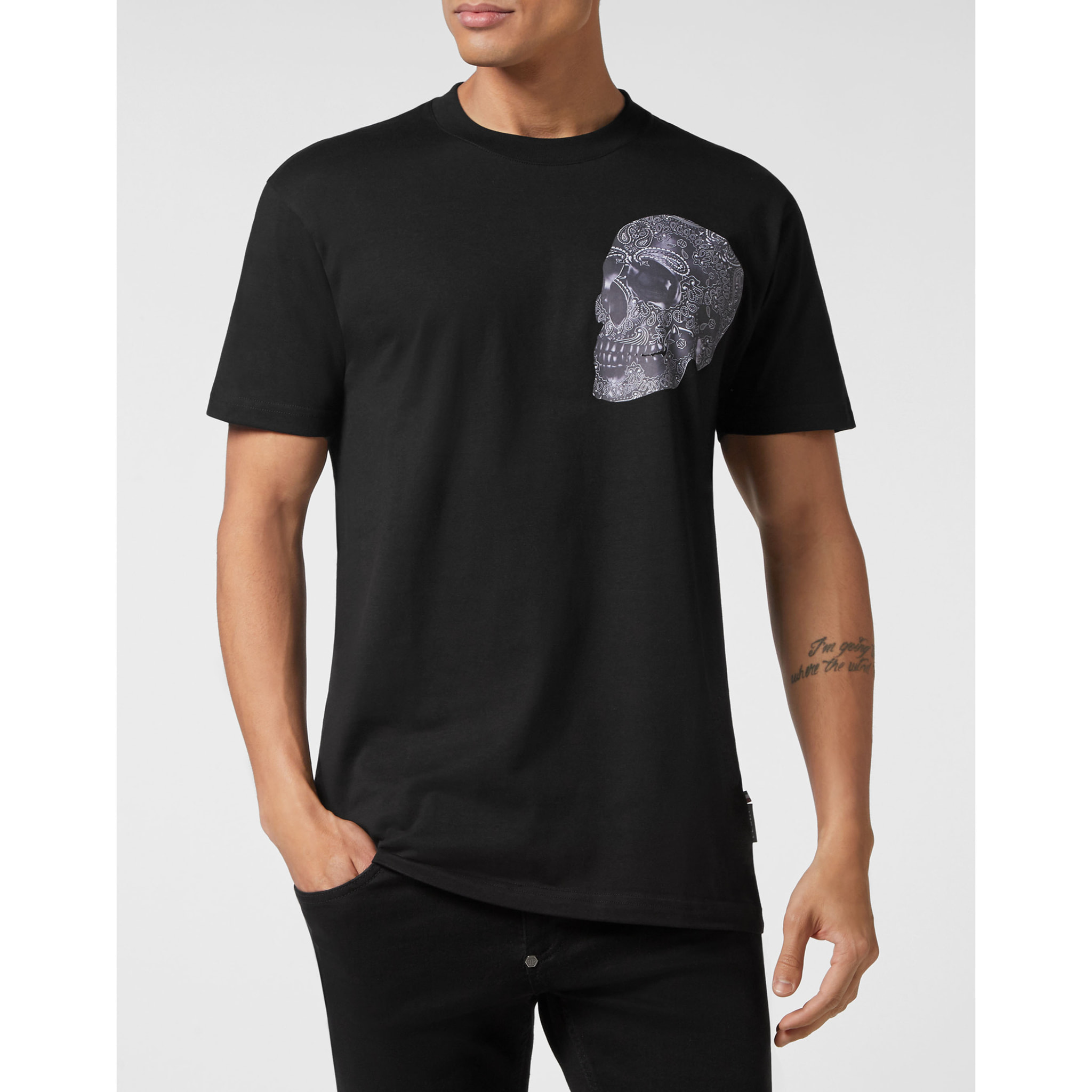PHILIPP PLEIN Camiseta Cuello Redondo PAISLEY