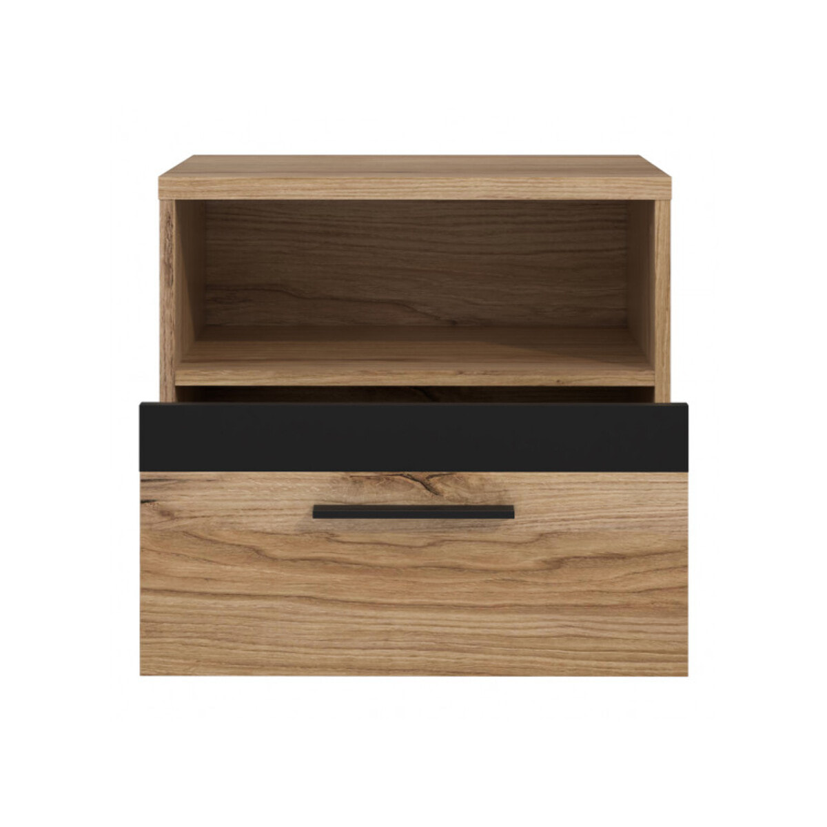 Table de chevet en décor bois chêne - DAVID