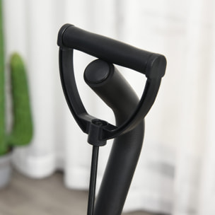 Mini stepper avec guidon, extenseurs, écran LCD multifonction et tapis antidérapant noir et vert