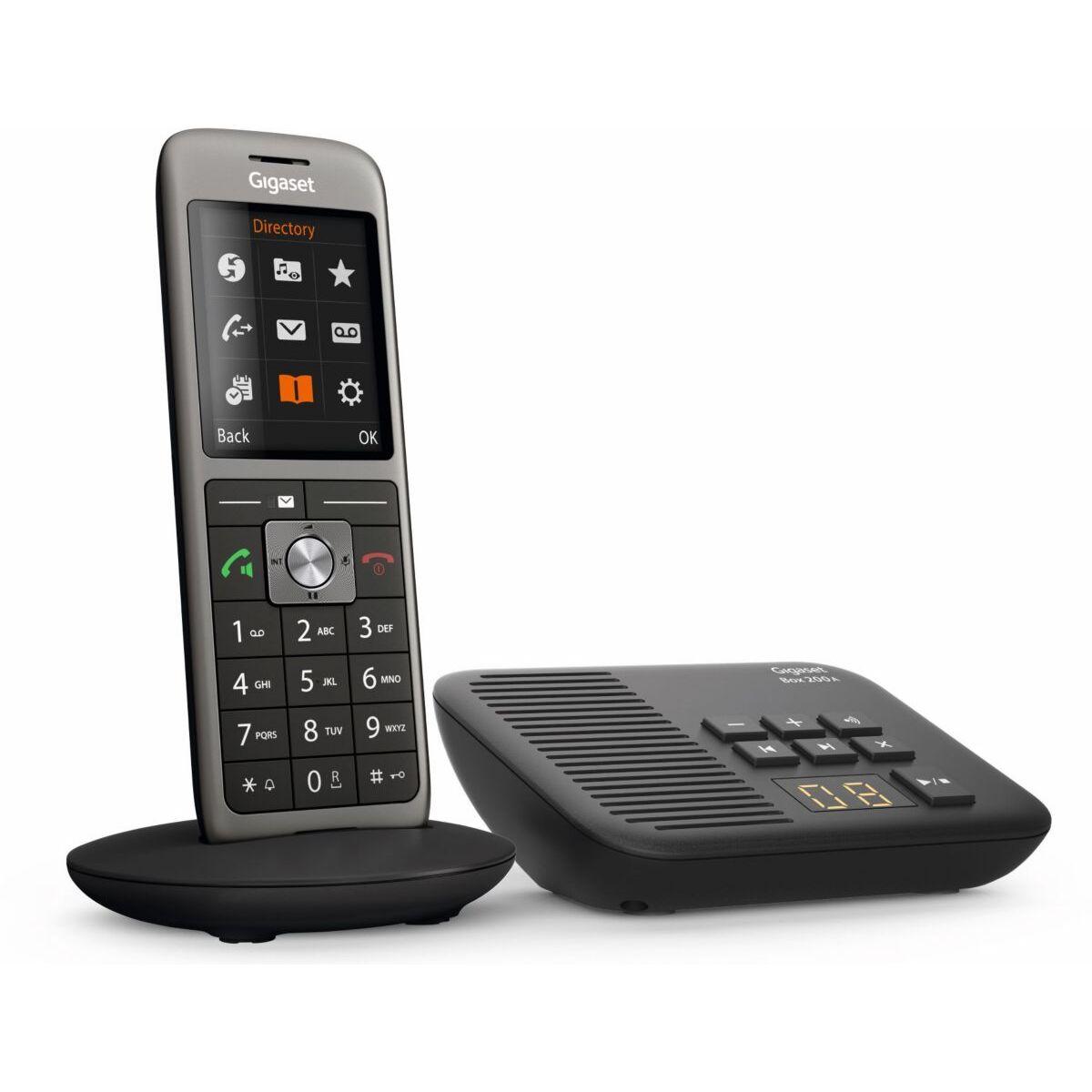 Gigaset Téléphone sans fil GIGASET CL770A Solo Noir Veepee