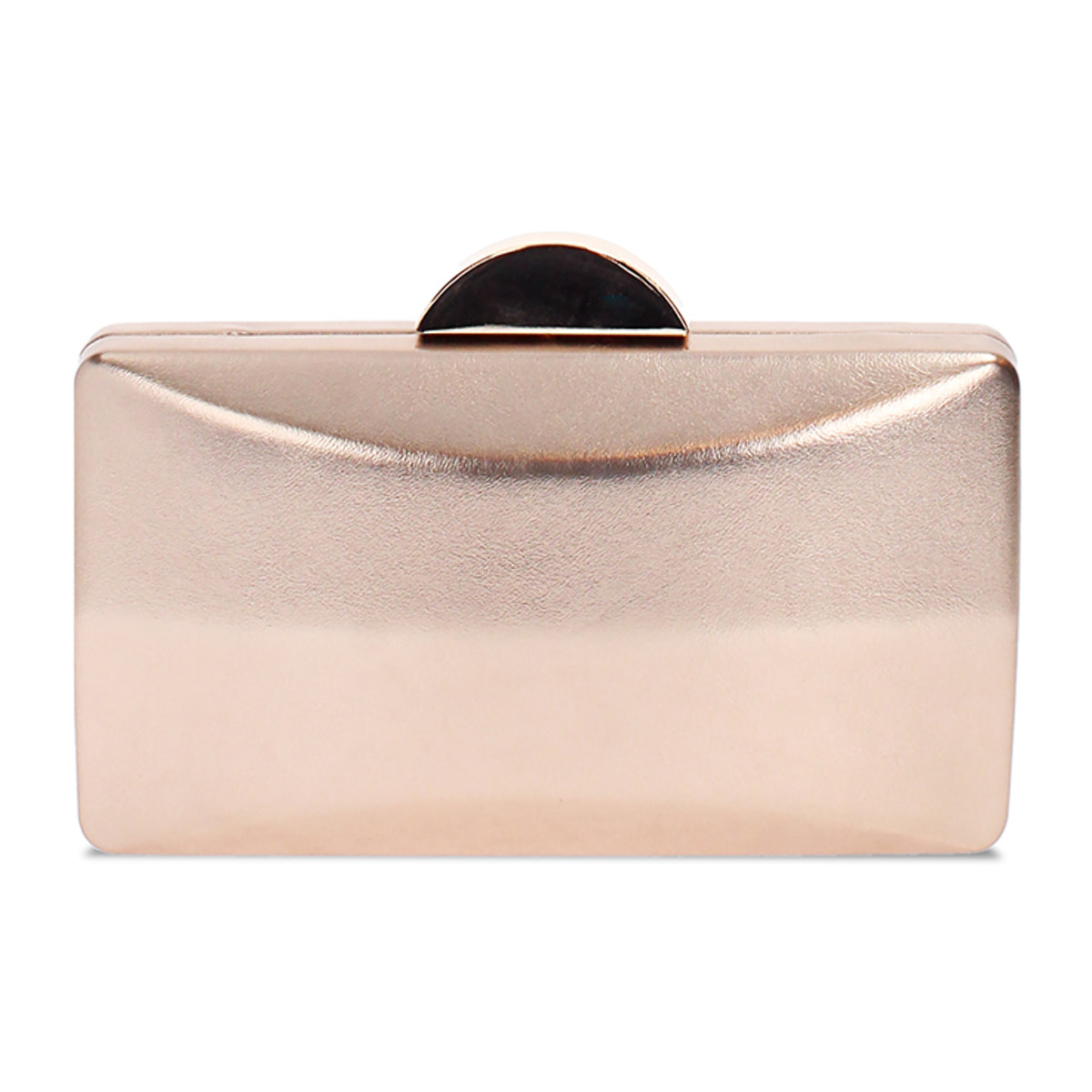 Clutch donna rosa oro in laminato