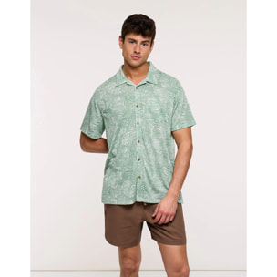 Camisa Manga Corta Verde - Mikka