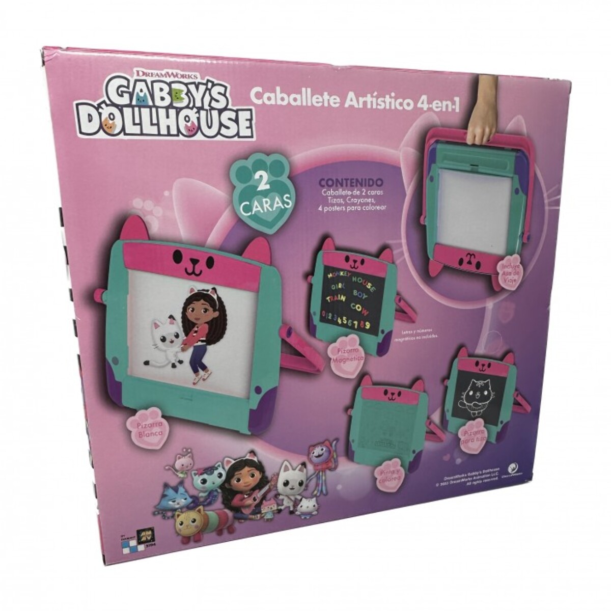 CABALLETE ARTISTICO 4 EN 1 LA CASA DE MUÑECAS DE GABBY
