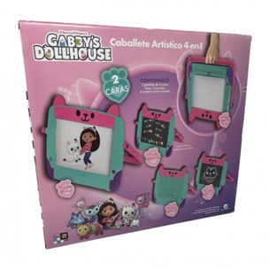 CABALLETE ARTISTICO 4 EN 1 LA CASA DE MUÑECAS DE GABBY