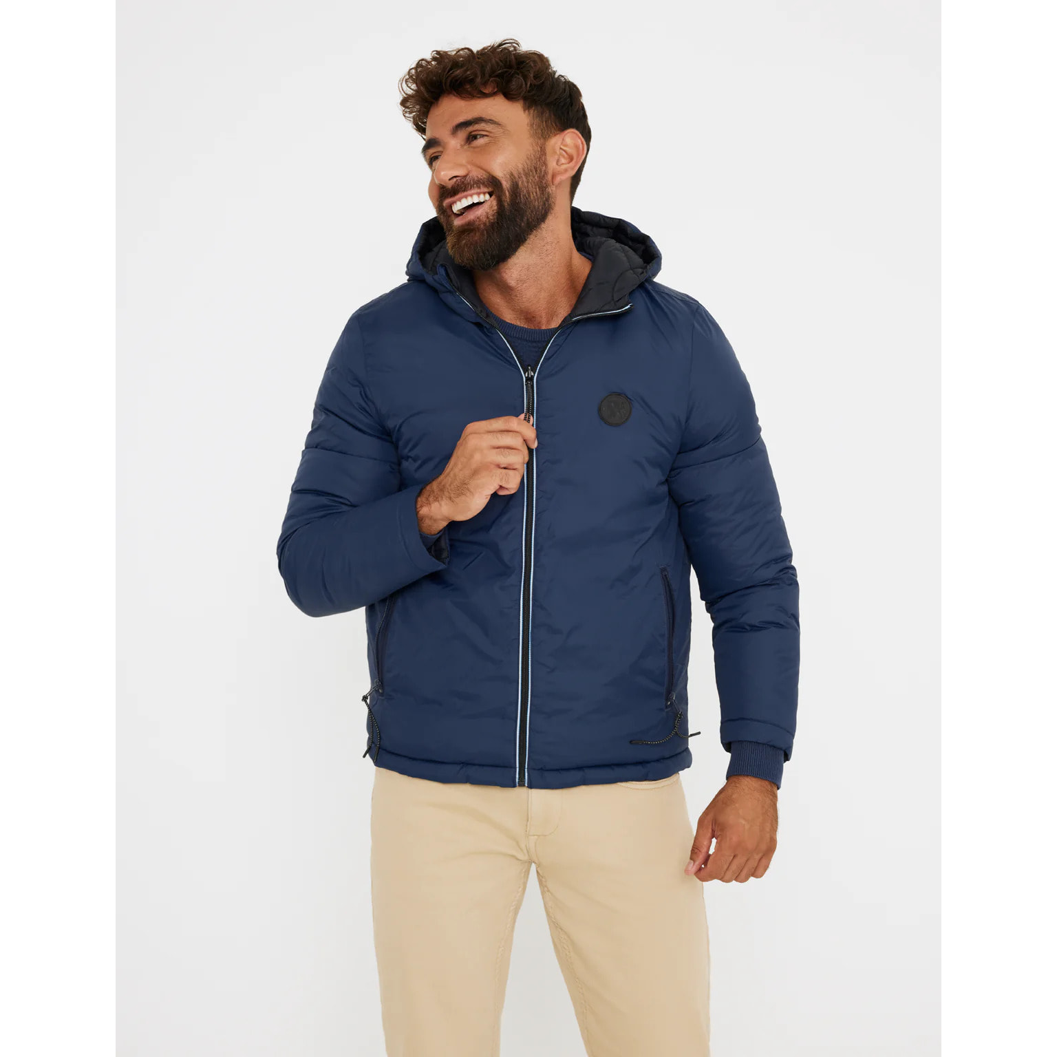 Chaqueta Reversible Azul Marino - Kesbury