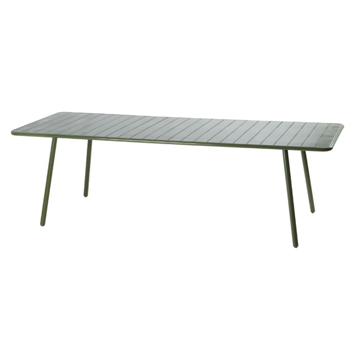 Table de jardin 10-12 places 234cm verte EVORA