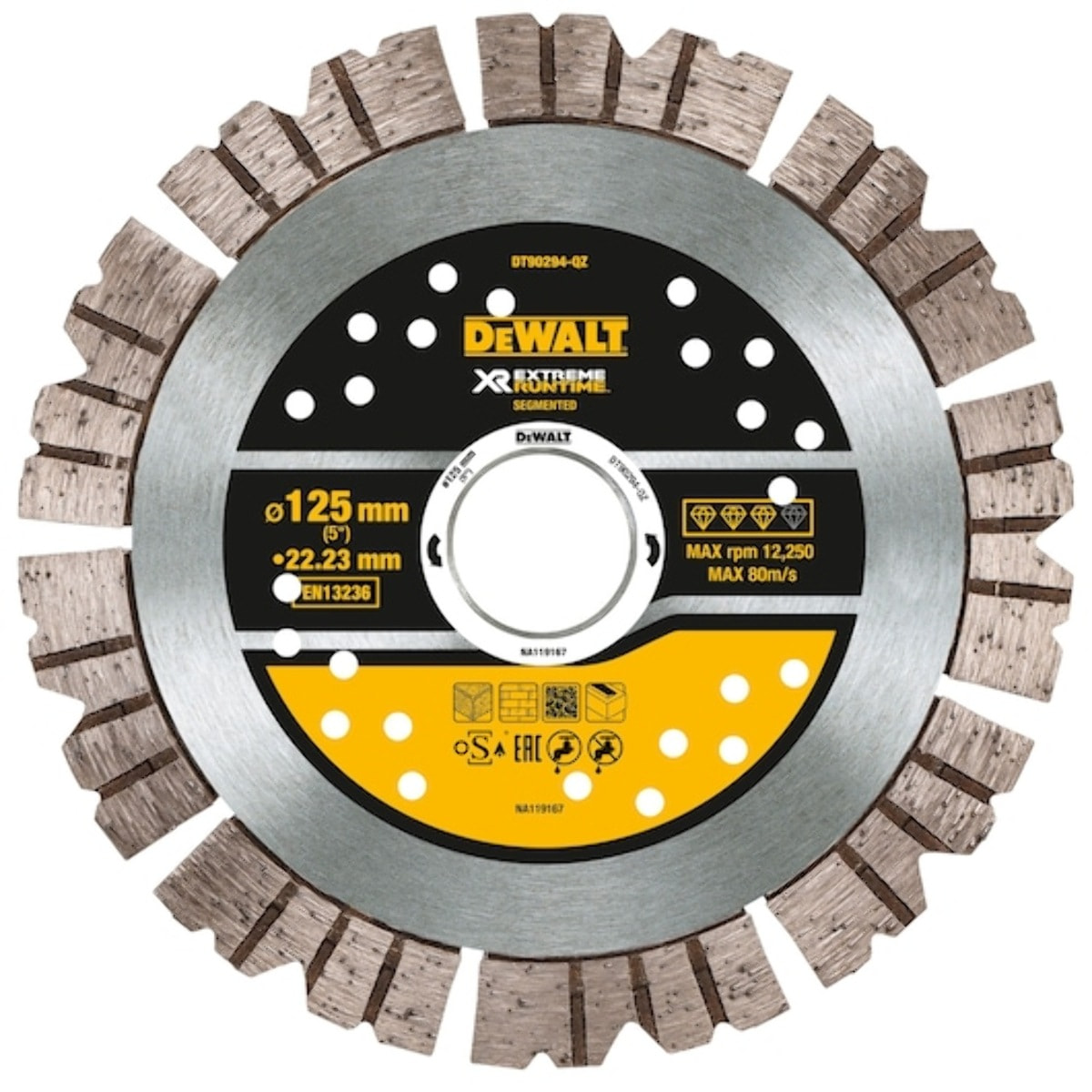 Disque béton extreme runtime pour rainureuse 125 x 22.23mm - DEWALT - DT90294-QZ