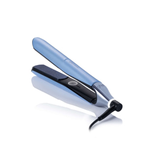 Lisseur ghd chronos bleu glacier et son vanity de rangement