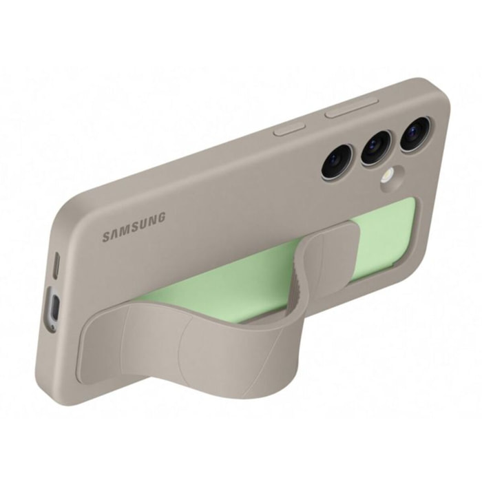 Coque SAMSUNG Samsung S24 sillicone lanière taupe