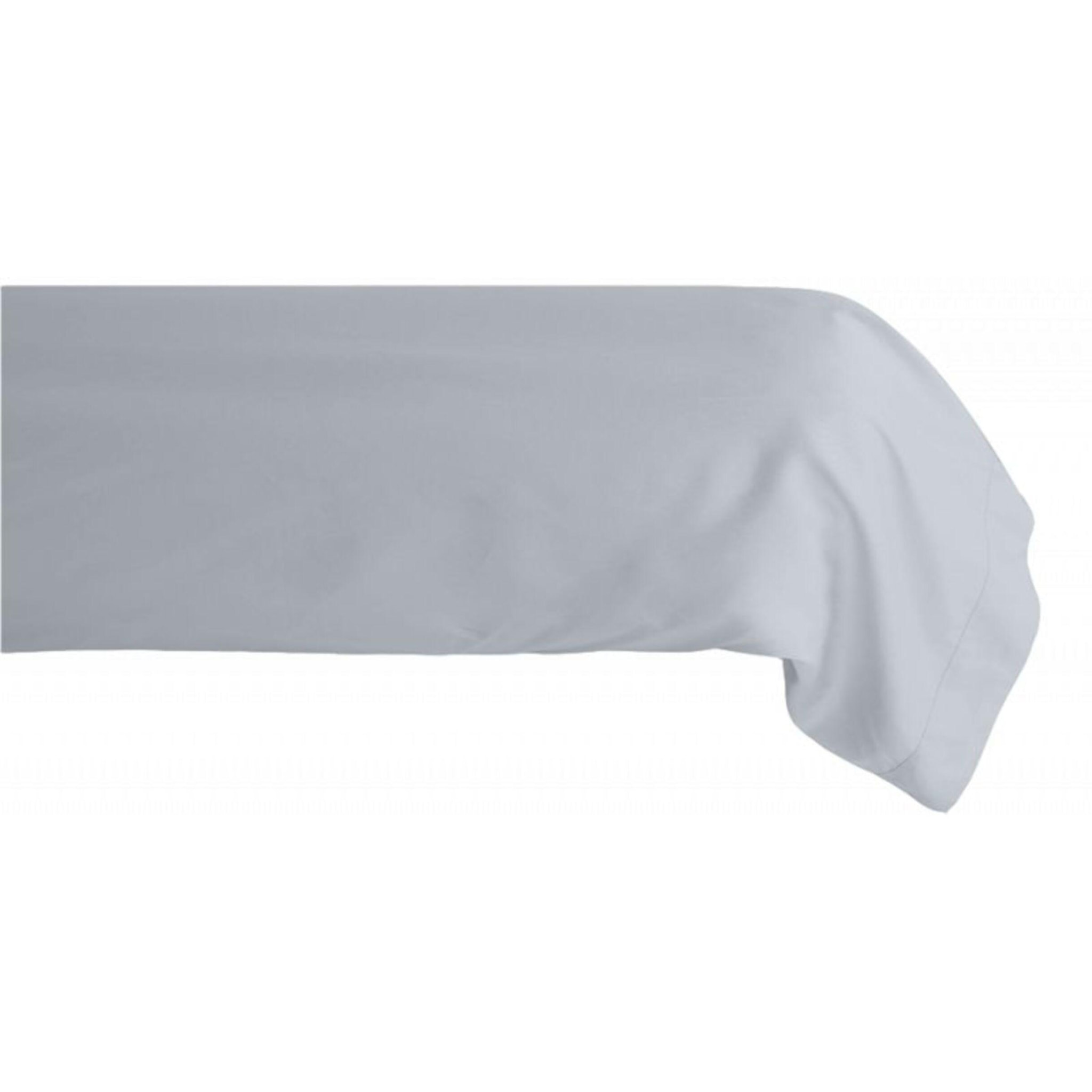 Taie de traversin percale pur coton peigné longues fibres 80 fils/cm² Vent du sud - Neige - 43 x 195 cm