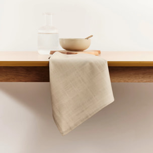 Lot de 2 torchons de cuisine Beige 45x70 cm