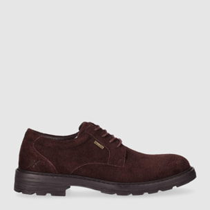 Zapatos de Serraje - Marron - Tacón: Bajo