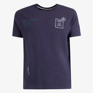 T-shirt Esercito a maniche corte blu uomo